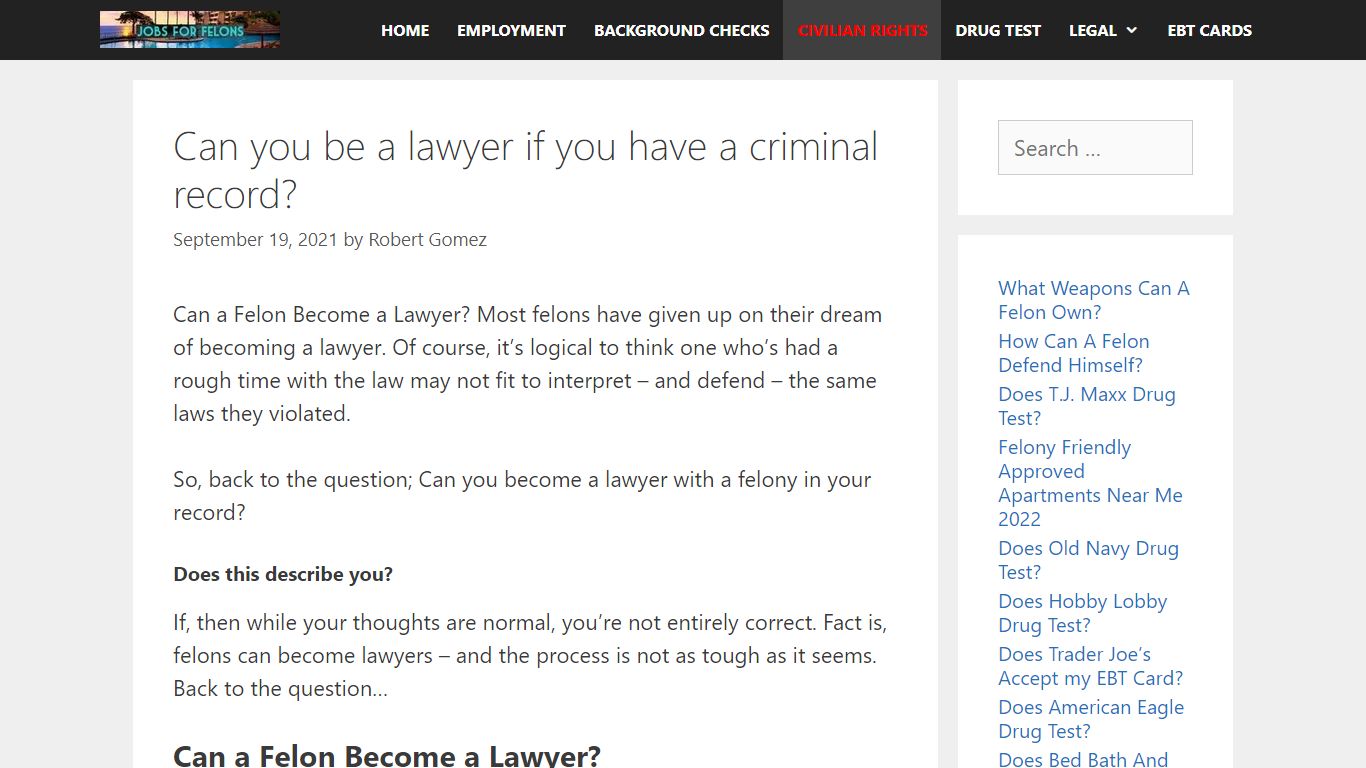 Can a Felon Become a Lawyer? [2021 UPDATED]